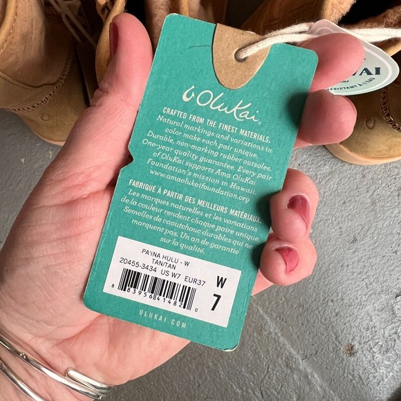 OluKai Pa'ina Hulu women's size 7 tan suede minimalist water resistant boots - Picture 12 of 12
